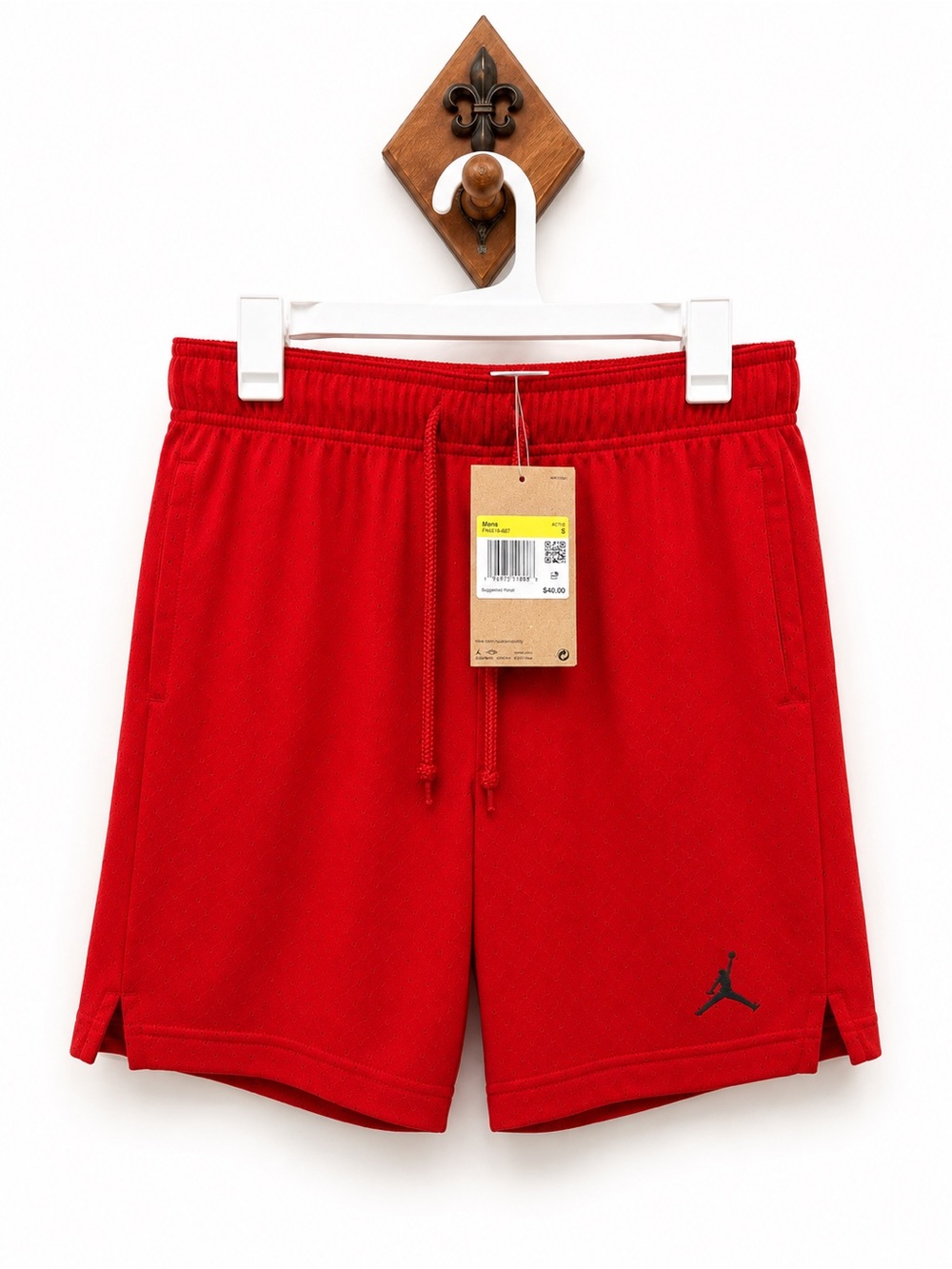 Jordan Men’s Red Athletic Drawstring Shorts